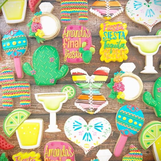 This bachelorette party is ready to fiesta! . . . . . . . . . .#decoratedcookies #customcookies #royalicing #cookies #cookiesofinstagramâ¦