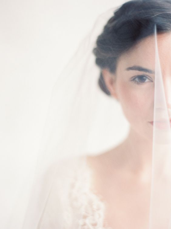 whisper soft lace & veil | erich mcvey photography | via: style me pretty